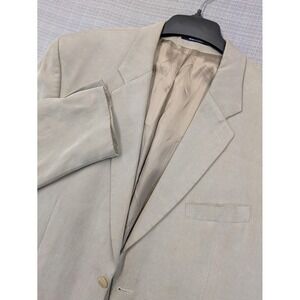 Ralph Lauren Blazer Mens 2XL Beige Lyocell Sport Coat Jacket Classic Canada